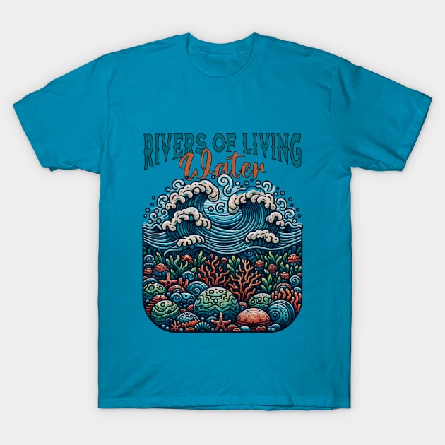 Rivers Of Living Water T-Shirt by Church Store